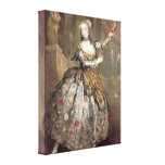 Vintage Victorian Dancer Stretched Canvas Print