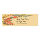 Vintage Victorian Floral Skinny Business Card