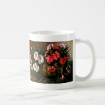 Vintage Victorian Flowers, Floral Carnations mugs