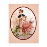 Vintage Victorian Lady Postcard