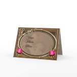 Vintage Victorian Love Leather Rose Photo Frame cards