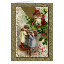 Vintage Victorian Santa Claus Card