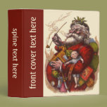 Vintage Victorian Santa Claus Smoking a Pipe binders