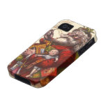Vintage Victorian Santa Claus Smoking a Pipe Vibe iPhone 4 Cover
