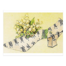 Vintage Victorian Sassy Cinderella Slipper Post Card