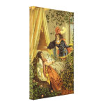 Vintage Victorian Sleeping Beauty Fairy Tale Gallery Wrap Canvas