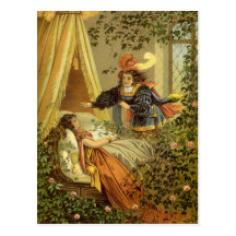 Vintage Victorian Sleeping Beauty Fairy Tale Post Cards