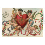 Vintage Victorian Valentine Cupids Angels Heart Greeting Cards