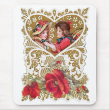 Vintage Victorian Valentine Mousepads