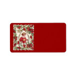 Vintage Victorian Valentine's Day Child with Roses Address Label