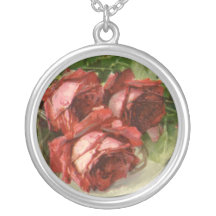 Vintage Victorian Valentine's Day Red Roses Custom Jewelry