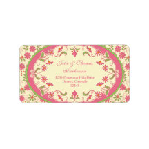 Vintage Victorian Wedding Return Address Labels