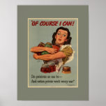 Vintage Victory Garden: Of Course I Can! posters