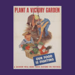 Vintage Victory Garden Postcard postcards