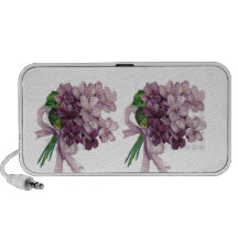 Vintage Violets Nosegay Bouquet Portable Speaker