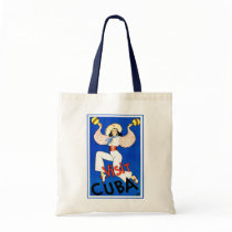 Vintage Visit Cuba Tote Bags
