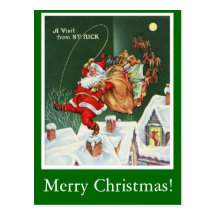 Vintage Visit from St. Nick Postcards