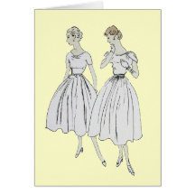 Vintage Vogue Greeting Card