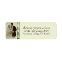 Vintage Vows - Pale Organza in Green Labels