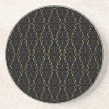Vintage Wallpaper Beverage Coaster