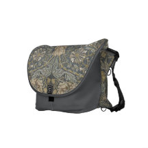 Vintage Wallpaper Rickshaw Messenger Bag