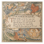 Vintage Walter Crane: The wind and the sun tiles