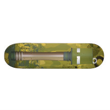 Vintage War Bomb Grenade Skateboard Deck