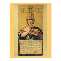 Vintage War Postcards, Silence