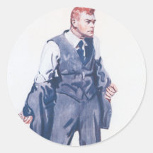 Vintage War Poster stickers - Ready to Fight