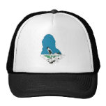 Vintage Waterski Ad Mesh Hats