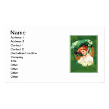 Vintage Wearing Of The Green St Patrick's Day Card Business Card Template