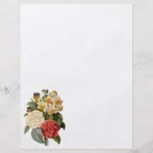 Vintage Wedding Bouquet, Blooming Flowers Flyers