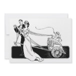 Vintage Wedding Couple Invites invitations