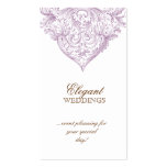 Vintage Wedding Event Planner Spring Purple 2 Business Card Template