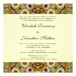 Vintage Wedding, Garden Flowers Floral Butterflies Invitation