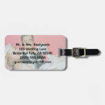 Vintage Wedding, Groom Carrying Bride, Newlyweds Tags For Bags