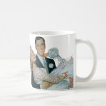 Vintage Wedding, Groom Carrying Bride, Newlyweds Coffee Mug