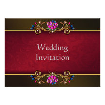 Vintage Wedding Invitation Card