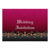 Vintage Wedding Invitation Card