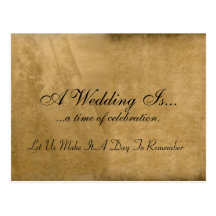 Vintage Wedding Marketing PostCards