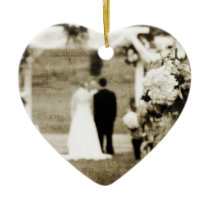 Vintage Wedding Christmas Tree Ornament