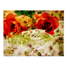Vintage Wedding Postcard