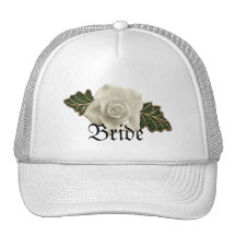 Vintage Wedding Rose Trucker Hats