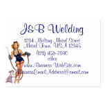 Vintage Welding Pin Up Business Cards