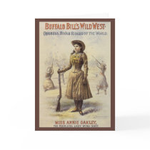 Vintage Western Cowgirl Miss Annie Oakley Greeting Cards