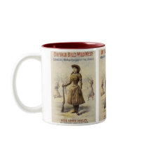 Vintage Western Cowgirl Miss Annie Oakley Mug