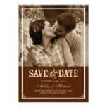 Vintage Western Photo Save The Date Invitation