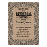 Vintage  Western Rehearsal Dinner Invitation
