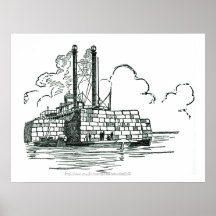 "Vintage-'When Cotton was King,' (1800-1860)" Posters