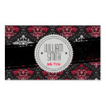 Vintage white, black and red tarjetas de negocios